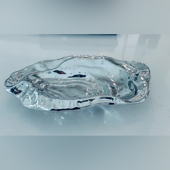 Silver Ceramic Art Bowl - Picture 2 of 5